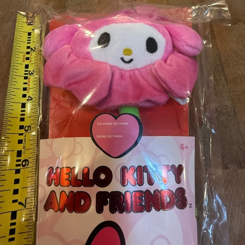 Hello Kitty and Friends Sanrio My Melody Pink Plush Flower Valentine’s Day New